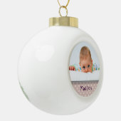 Aangepaste Baby Photo Ball Ornament (Links)