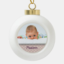 Aangepaste Baby Photo Ball Ornament