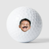 Aangepaste Baby Photo Face, Gepersonaliseerde Baby Golfballen (Voorkant)