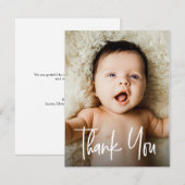 Aangepaste Baby Photo standaardformaat Bewerkbaar Aankondiging (Voorkant / Achterkant)