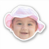 Aangepaste Baby Photo Stickers, Baby Photo Face Sticker (Voorkant)