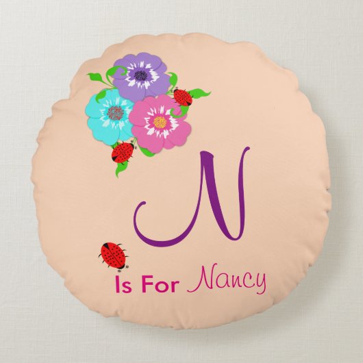  aangepaste Baby Rond Kussen (Voorkant)