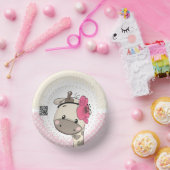 Aangepaste Baby roze Giraffe papieren Bowls Papieren Kommen (Feest)