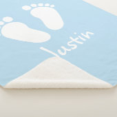 Aangepaste baby sherpa fleece deken (3/4)