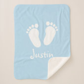 Aangepaste baby sherpa fleece deken (Voorkant)