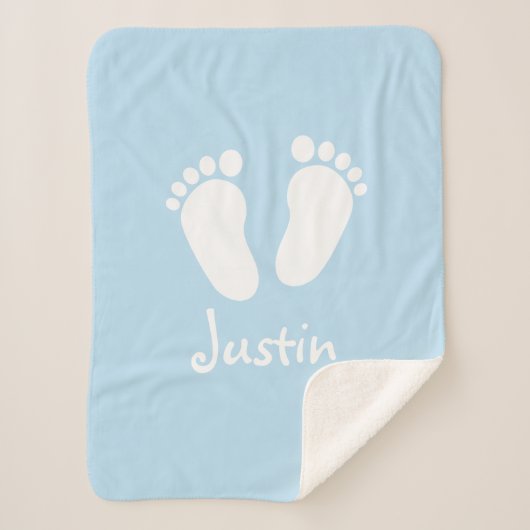 Aangepaste baby sherpa fleece deken (Voorkant)