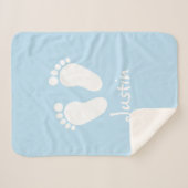 Aangepaste baby sherpa fleece deken (Voorkant (horizontaal))