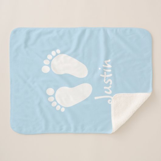 Aangepaste baby sherpa fleece deken (Voorkant (horizontaal))