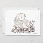 Aangepaste Baby shower baby shower Uitnodiging (Achterkant)