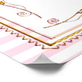 Aangepaste Baby shower banner Poster (Hoek)