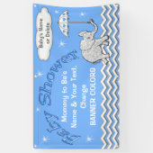 Aangepaste Baby shower-banner voor jongens Spandoek (Verticaal)