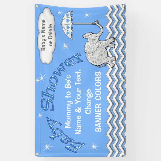 Aangepaste Baby shower-banner voor jongens Spandoek (Verticaal)