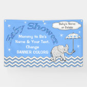 Aangepaste Baby shower-banner voor jongens Spandoek (Horizontaal)