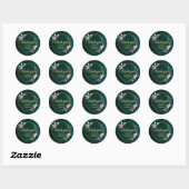 Aangepaste baby shower bedankje ronde sticker (Vel)