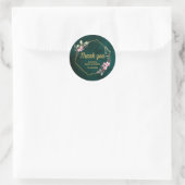 Aangepaste baby shower bedankje ronde sticker (Tas)