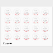 Aangepaste Baby Shower Bedankt Foto Sticker (Vel)