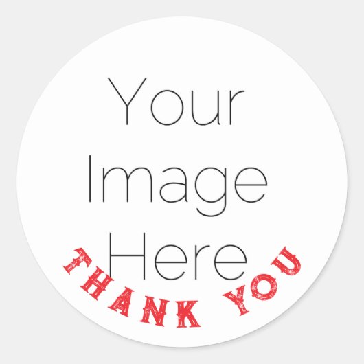 Aangepaste Baby Shower Bedankt Foto Sticker (Voorkant)