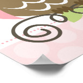 Aangepaste Baby shower-boombanner Poster (Hoek)