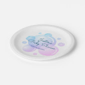 Aangepaste baby shower borden met zeepbellenontwer papieren bordje (Gekanteld)