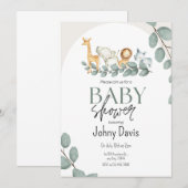 Aangepaste Baby shower Celebration Uitnodiging (Voorkant / Achterkant)