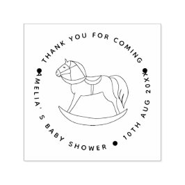 Aangepaste Baby shower dank u Rubber Stamp Zelfinktende Stempel