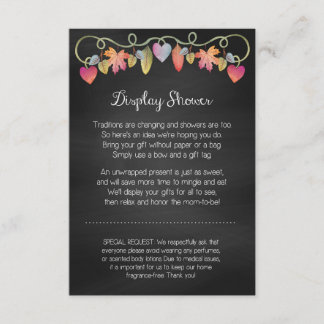 Aangepaste Baby shower Display Card Informatiekaartje