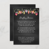 Aangepaste Baby shower Display Card Informatiekaartje (Voorkant / Achterkant)