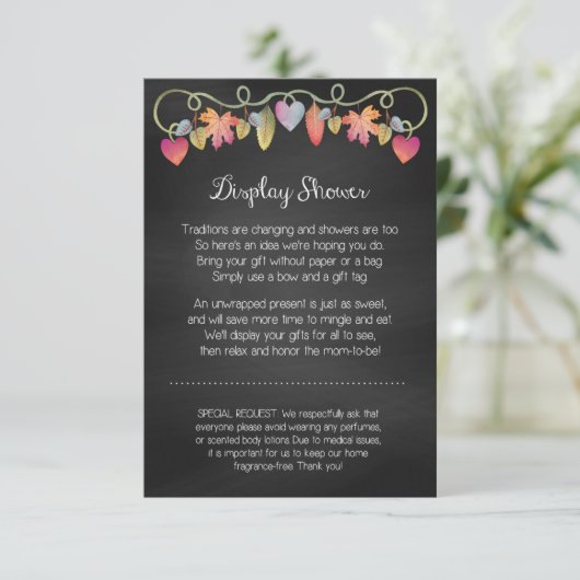Aangepaste Baby shower Display Card Informatiekaartje (Staand voorkant)