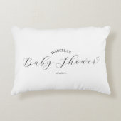 Aangepaste Baby shower Keepsake Accent Kussen (Voorkant)