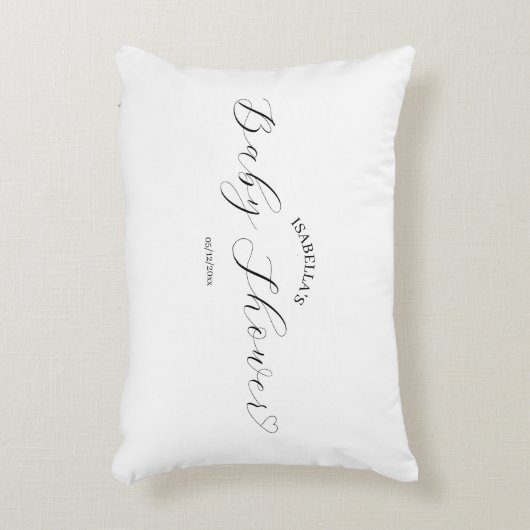 Aangepaste Baby shower Keepsake Accent Kussen (Voorkant(Verticaal))