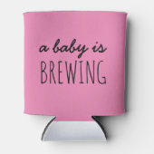 Aangepaste Baby shower Koelboxxen, een Baby is Bro Blikjeskoeler (Voorkant)