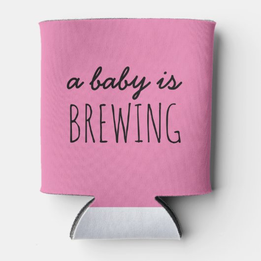 Aangepaste Baby shower Koelboxxen, een Baby is Bro Blikjeskoeler (Voorkant)