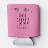 Aangepaste Baby shower Koelboxxen, een Baby is Bro Blikjeskoeler (Achterkant)