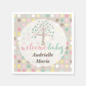 Aangepaste Baby shower liefde groeit in onze stamb Servet (Voorkant)