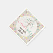 Aangepaste Baby shower liefde groeit in onze stamb Servet (Hoek)