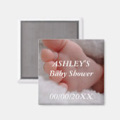 Aangepaste Baby shower magneet (Voorkant / Achterkant)