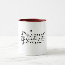 Aangepaste baby shower muziek vogel notities aande