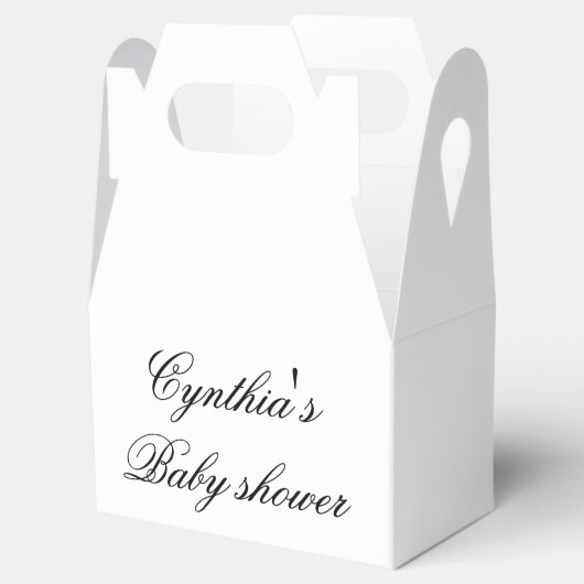 Aangepaste Baby shower Party Favor Boxes Bedankdoosjes (Geopend)