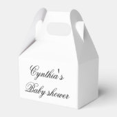Aangepaste Baby shower Party Favor Boxes Bedankdoosjes (Voorkant Zijde)