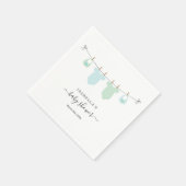 Aangepaste Baby shower-tweelingplaten Servet (Hoek)