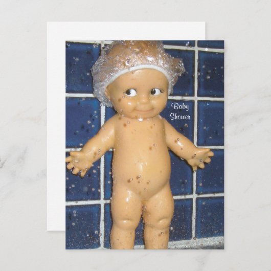 Aangepaste Baby shower Uitnodiging voor Jongen of  (Voorkant / Achterkant)