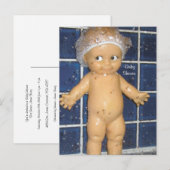 Aangepaste Baby shower Uitnodiging voor Jongen of Briefkaart (Voorkant / Achterkant)