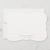 Aangepaste Baby shower voor suiker en specerijen Kaart (Achterkant)