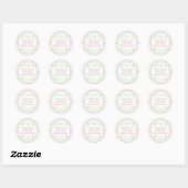 Aangepaste Baby shower voor suiker en specerijen Ronde Sticker (Vel)