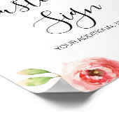 Aangepaste Baby shower voor zomerfruit en groenerv Poster (Hoek)