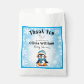 Aangepaste Baby showers gunstzakken met Penguin De Bedankzakje (Voorkant)