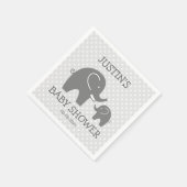 Aangepaste baby showers servetten met schattige gr (Hoek)