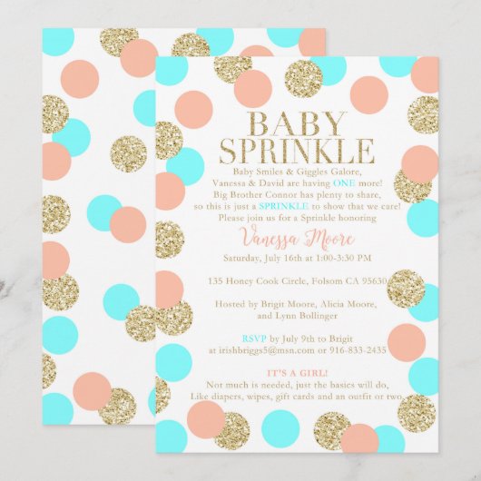 Aangepaste Baby springen Kaart (Voorkant / Achterkant)