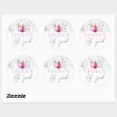 Aangepaste Baby Sprinkle Dragon Fruit Pitaya Ronde Sticker (Vel)