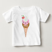 Aangepaste Baby T-shirt met cone Cone Cone Cone (Voorkant)